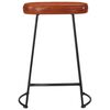 vidaXL Bancos de bar 2 pcs 41x29x62 cm castanho-escuro
