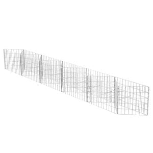 vidaXL Cesto gabi&atilde;o a&ccedil;o galvanizado 300x30x50 cm