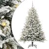 vidaXL &Aacute;rvore de Natal Artificial Pr&eacute;-iluminada com Conjunto de Bolas