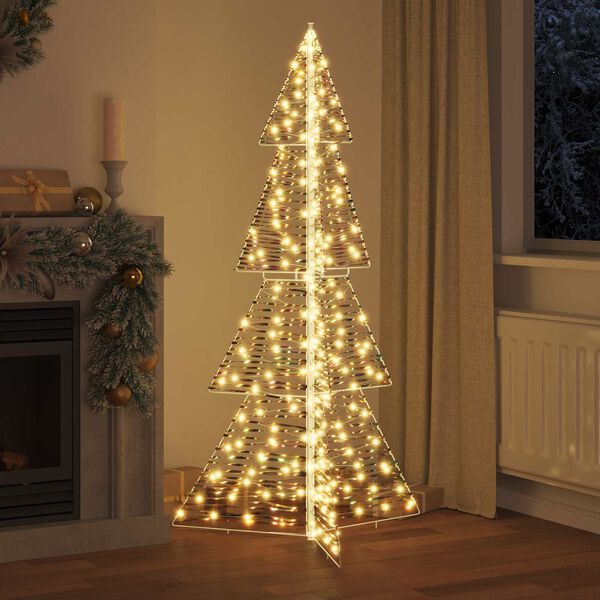 vidaXL &Aacute;rvore de Natal com 240 LEDs Branco quente 180 cm PET
