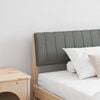 vidaXL Cabeceira estofada Cinza Escuro 200 cm