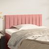 vidaXL Cabeceira de cama veludo 80x5x78/88 cm rosa
