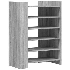 vidaXL Sapateira 74,5x37,5x100 cm derivados de madeira cinzento sonoma
