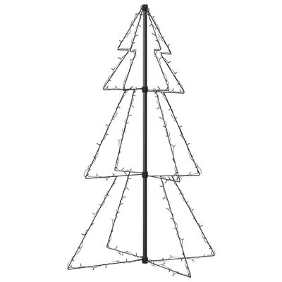 vidaXL Árvore de Natal em cone 160 LEDs 78x120 cm interior e exterior