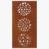 vidaXL Decora&ccedil;&atilde;o p/ muro de jardim 105x55 cm a&ccedil;o corten design folhas