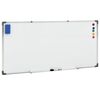 vidaXL Quadro magn&eacute;tico 110x60 cm a&ccedil;o branco