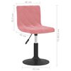 vidaXL Cadeiras de jantar girat&oacute;rias 2 pcs veludo rosa
