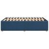 vidaXL Estrutura de cama sem colchão 120x190 cm tecido azul