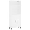 vidaXL Arm&aacute;rio alto 69,5x34x180 cm derivados de madeira branco