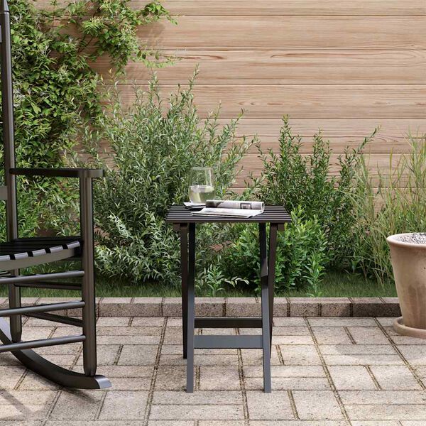 vidaXL Mesa de apoio dobr&aacute;vel madeira de &aacute;lamo maci&ccedil;a preto