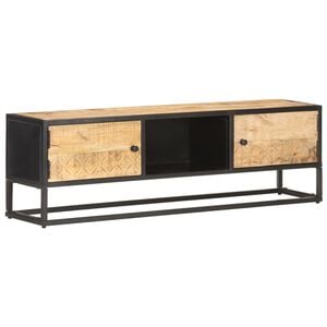 vidaXL M&oacute;vel de TV c/ porta esculpida 130x30x40 cm mangueira &aacute;spera