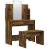 vidaXL Conjunto toucador 96x40x142 cm cor carvalho fumado