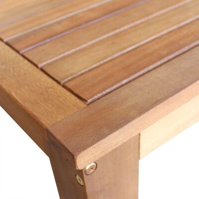 vidaXL Mesa de bar em madeira de acácia maciça 60x60x105 cm
