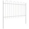 vidaXL Cerca para Jardim 9 pcs Branco 15,3 x 0,8 m