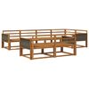 vidaXL Conjunto de Sof&aacute;s para Exterior 7 pcs Natural