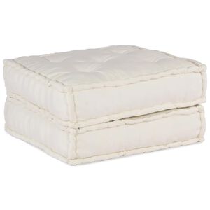 vidaXL Unidade de sof&aacute; modular 70x70x36 cm tecido creme