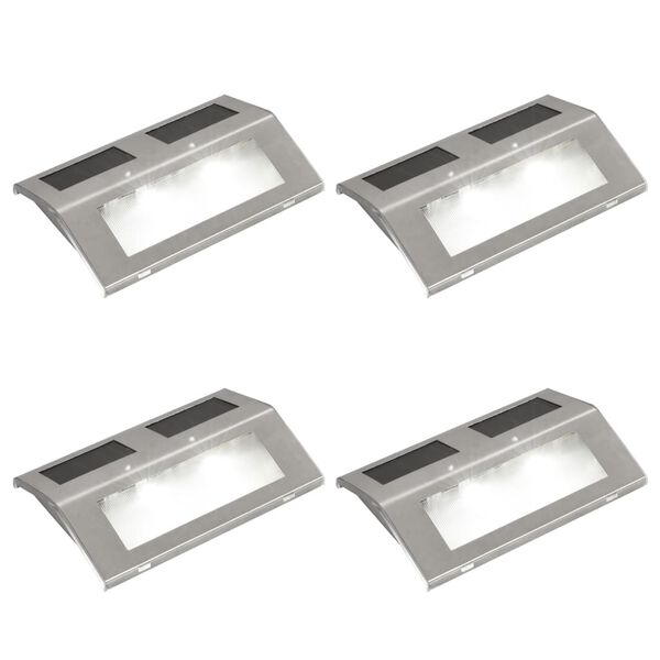 L&acirc;mpadas solares para escadas, 4 pcs
