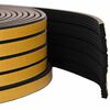 vidaXL Selante de Janela Autocolante Preto 15 x 8 mm 12 m