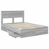vidaXL Estrutura da Cama com gaveta Cinza Sonoma 150 x 200 cm