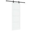 vidaXL Porta Deslizante Branco e Preto 83 x 232 cm