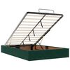 vidaXL Cama otomana com colch&atilde;o 120x190 cm veludo verde-escuro