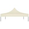 vidaXL Teto para tenda de festas 4,5x3 m 270 g/m² cor creme