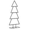 vidaXL &Aacute;rvore de Natal para decora&ccedil;&atilde;o 125 cm metal preto