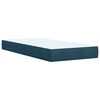 vidaXL Cama boxspring com colch&atilde;o 80x200 cm veludo azul
