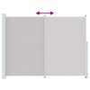 vidaXL Toldo lateral retr&aacute;til para p&aacute;tio 220x300 cm cinzento