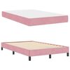 vidaXL Cama Box com colch&atilde;o Rosa 120 x 200 cm tecido