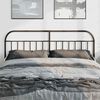 vidaXL Cabeceira de cama 180 cm metal preto