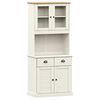 vidaXL Arm&aacute;rio alto VIGO 78x40x175 cm madeira de pinho maci&ccedil;a branco