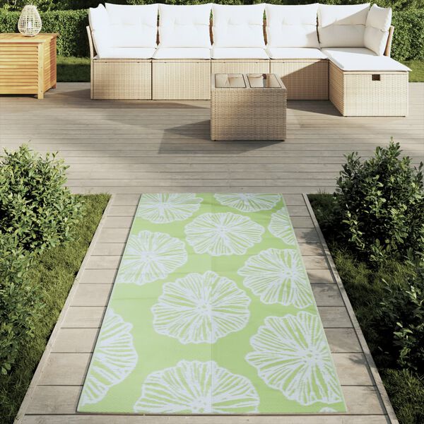 vidaXL Tapete de exterior 80x150 cm ARAKIL PP verde