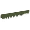vidaXL Acabamento para Gramado 30 pcs 103 x 15 cm metal Verde-Azeitona