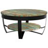 vidaXL Mesa de centro 65x32 cm madeira reciclada maci&ccedil;a