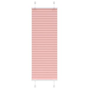 vidaXL Rosa Plissada Cega 40x150 cm Largura Tecido 39,4 cm Poli&eacute;ster