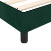 vidaXL Estrutura de cama com molas 80x200 cm veludo verde-escuro