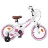 vidaXL Bicicleta Infantil 12 Polegadas para 2-4 anos Branco