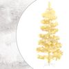 vidaXL &Aacute;rvore de Natal rotativa pr&eacute;-iluminada + suporte PVC branco