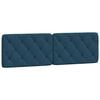 vidaXL Almofad&atilde;o de cabeceira 160 cm veludo azul