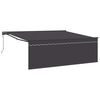 vidaXL Toldo retr&aacute;til Antracite 400 &times; 300 cm Poli&eacute;ster e Alum&iacute;nio