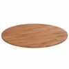 vidaXL Tampo mesa redondo &Oslash;80x1,5 cm carvalho tratado castanho-claro