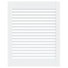 vidaXL Porta de arm&aacute;rio 61,5x49,4 cm design de persiana pinho maci&ccedil;o branco