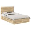 vidaXL Cama com Armazenamento com gaveta Carvalho Sonoma 120 x 200 cm