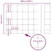 vidaXL Cerca de campo Prateado 50 x 0,8 m A&ccedil;o galvanizado