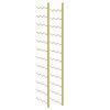 vidaXL Garrafeira de parede para 36 garrafas 2 pcs ferro dourado