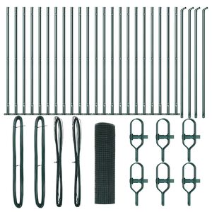 vidaXL Poste de Cerca Verde