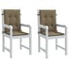 vidaXL Almofad&otilde;es lombares p/cadeiras 2pcs 100x50x4 cm mesclado tecido