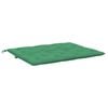 vidaXL Almofadão p/ banco jardim 120x(50+50)x7cm tecido oxford verde