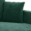 vidaXL Poltrona 60 cm veludo verde-escuro